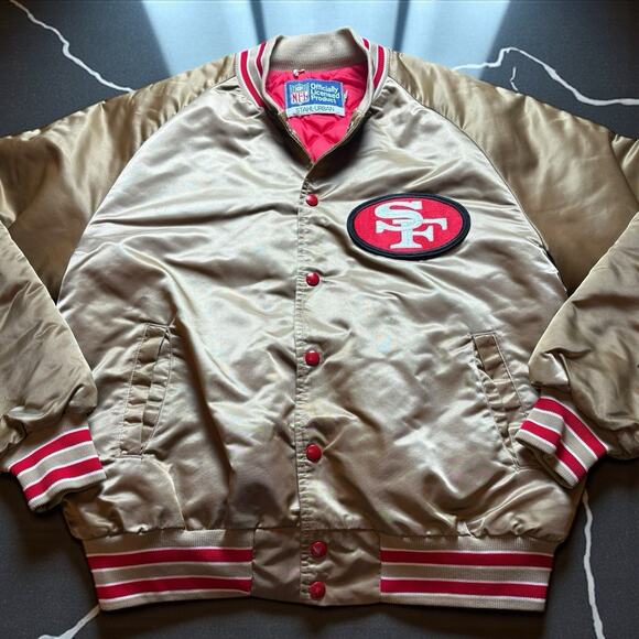 Vintage Stahl-Urban San Francisco 49ers NFL Satin Jacket Men’s Large - Picture 1 of 8